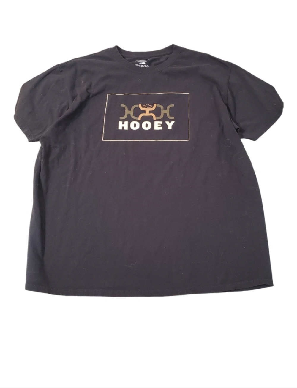 Hooey Men's Chain Box Black Short Sleeve Logo Casual Shirt 2XL